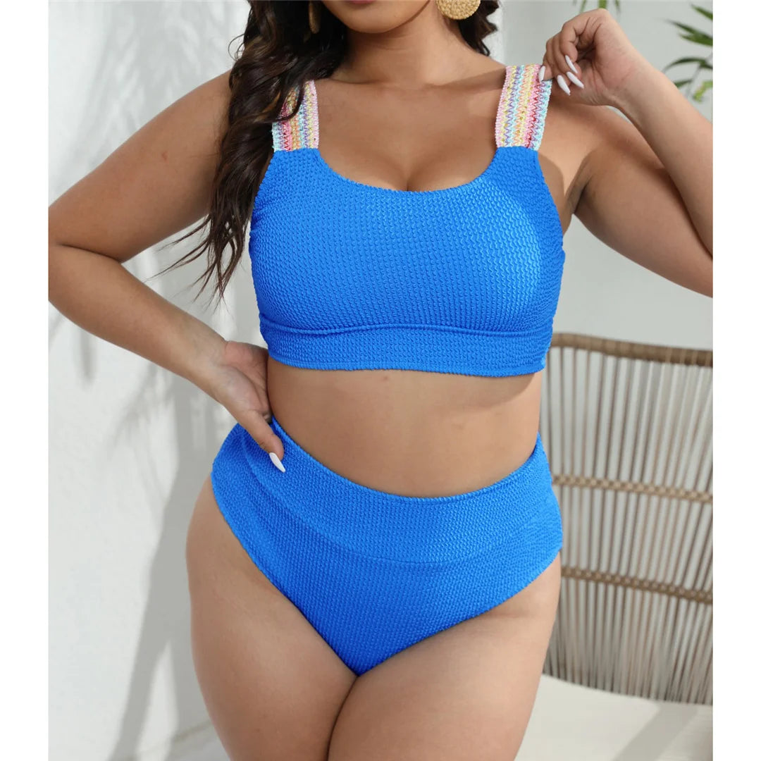 Biquíni Plus Size Azul Push Up - Vento Maré