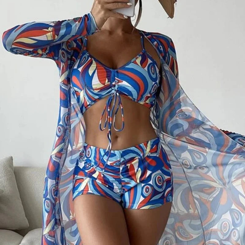 Conjunto Push-Up Cintura Alta com Saída Manga Longa