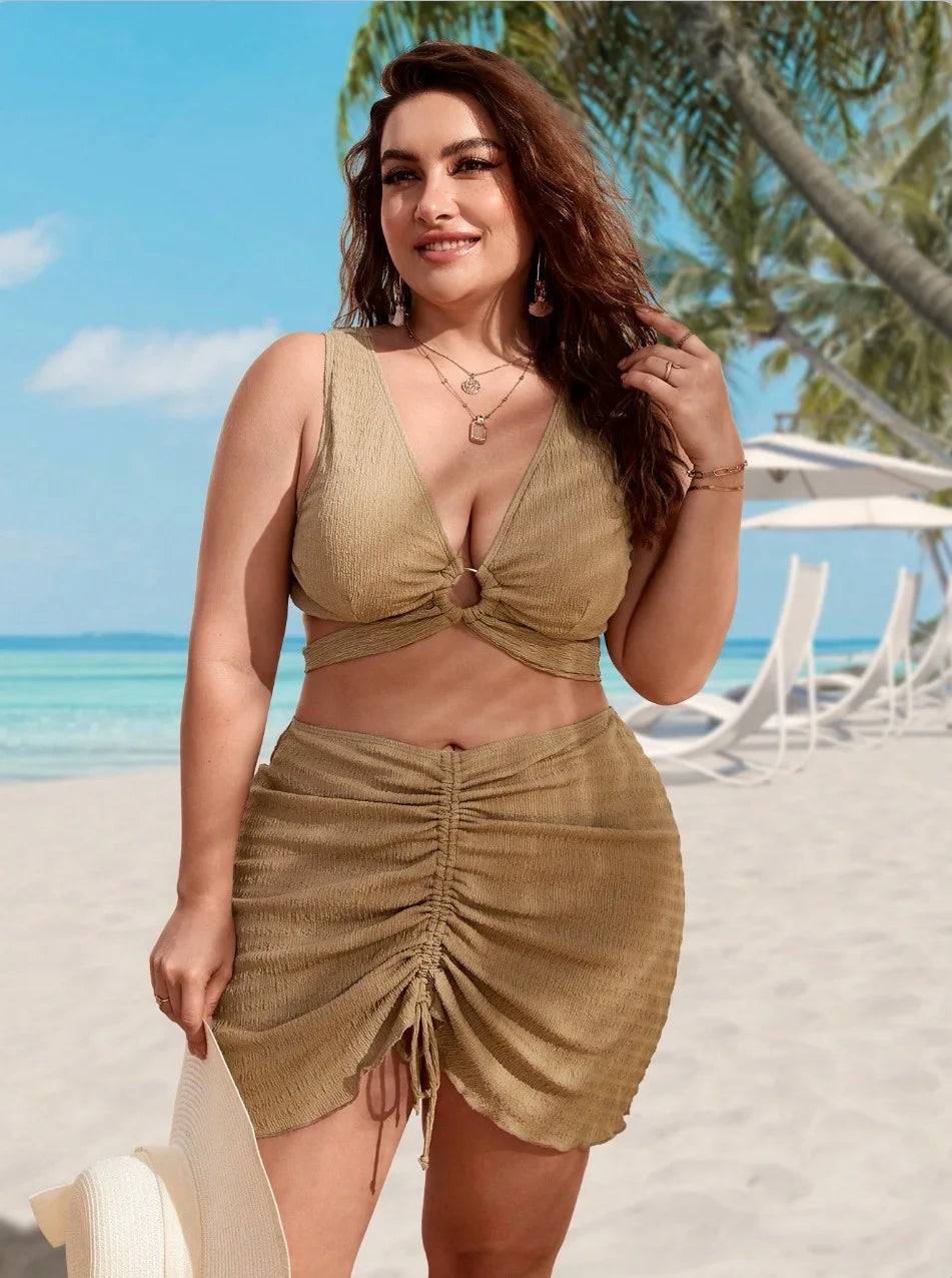Conjunto Cintura Alta Plus Size - Vento Maré