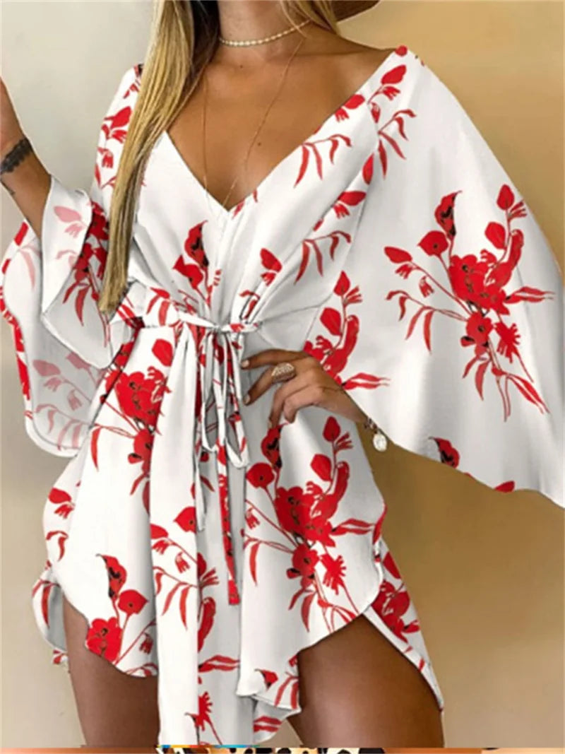 Vestido Boho - Manga Morcego