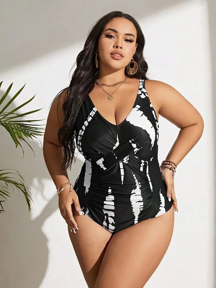 Maio Plus Size Preto e Branco - Vento Maré