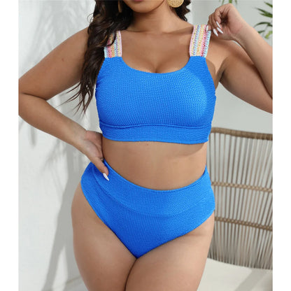 Biquíni Plus Size Azul Push Up - Vento Maré 