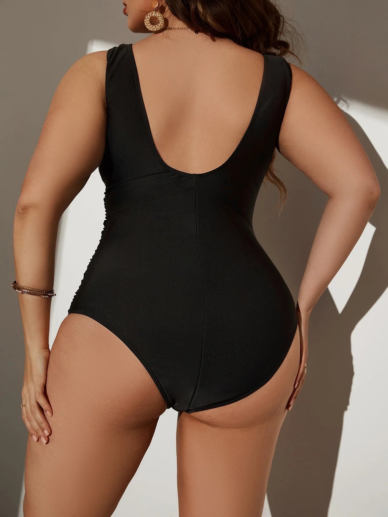 Maiô Plus Size Cruzado Spandex - Vento Maré 
