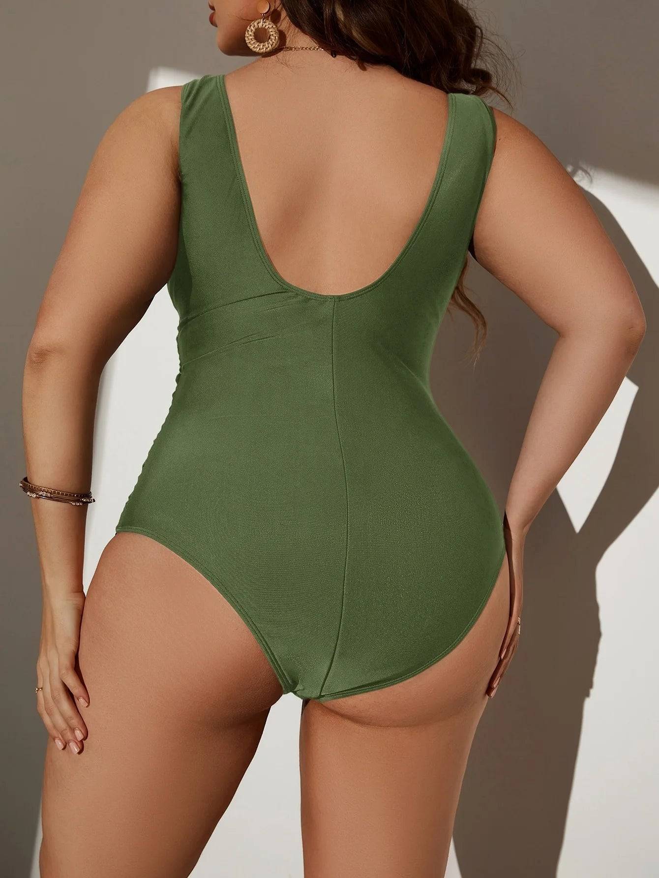Maiô Plus Size Cruzado Spandex - Vento Maré 