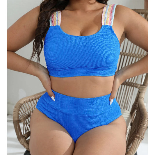 Biquíni Plus Size Azul Push Up - Vento Maré 