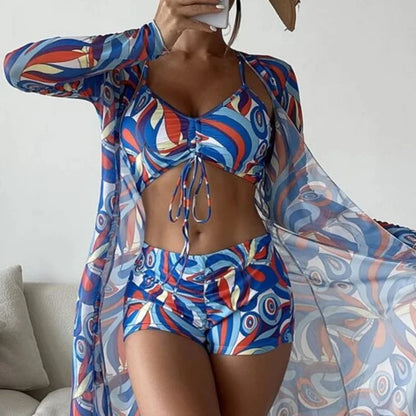 Conjunto Push-Up Cintura Alta com Saída Manga Longa