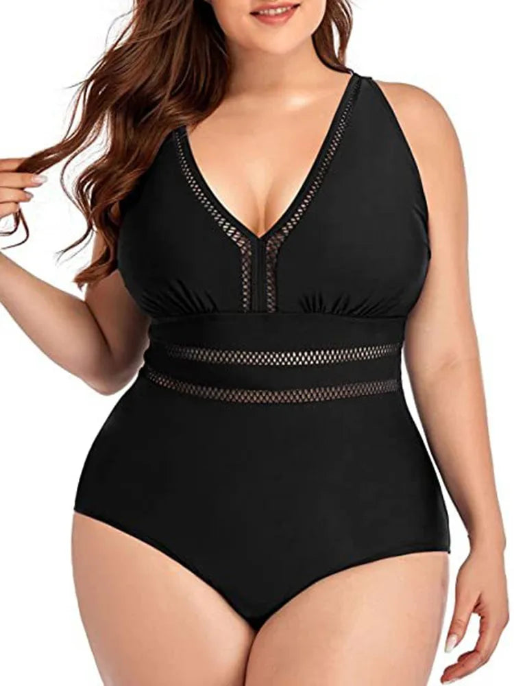 Maiô Plus Size em Mesh - Vento Maré 