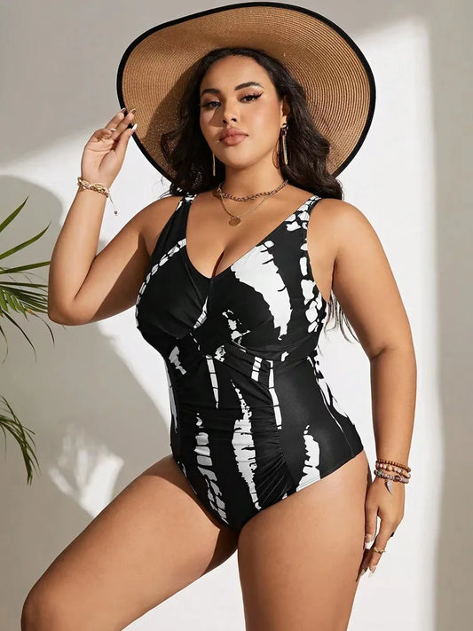 Maio Plus Size Preto e Branco - Vento Maré 