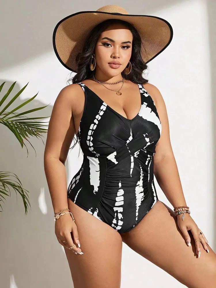 Maio Plus Size Preto e Branco - Vento Maré 