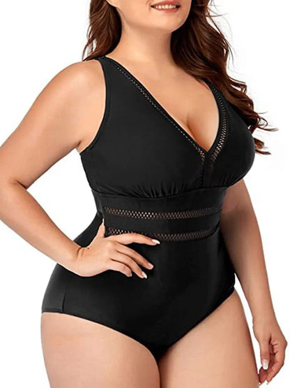 Maiô Plus Size em Mesh - Vento Maré 