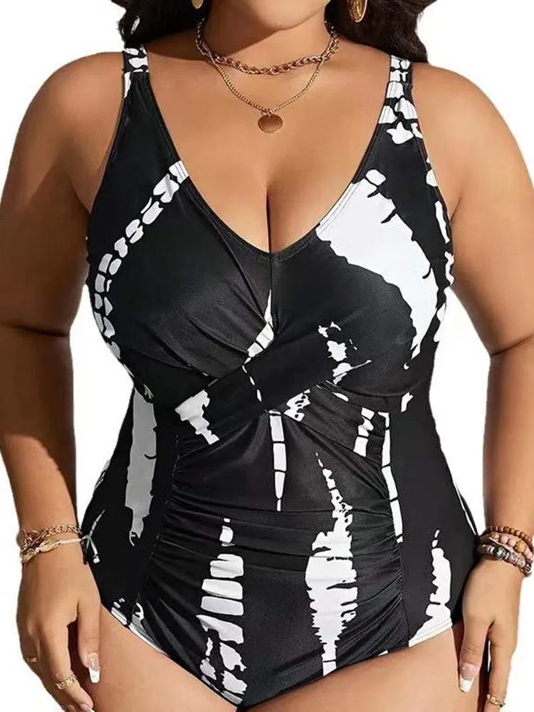 Maio Plus Size Preto e Branco - Vento Maré 